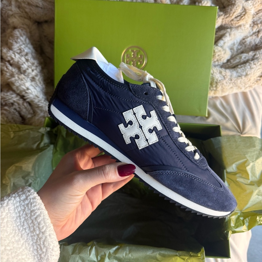 Navy and White Women’s Sneakers